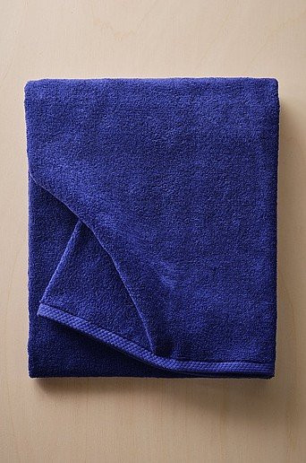 Jotex DARCY Badetuch aus Baumwolle in Blau, Breite: 100 cm, Länge: 150 cm - Bild 1