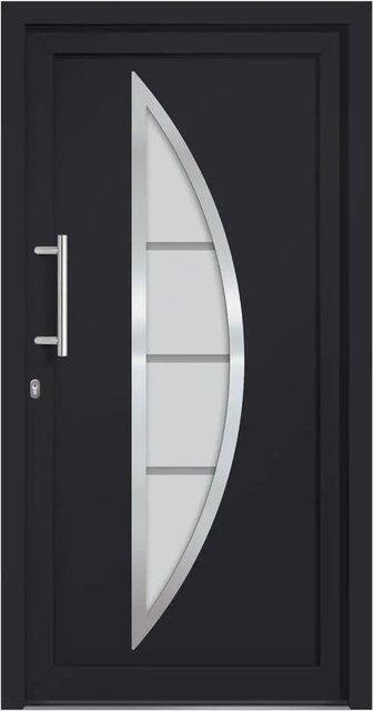vidaXL Haustür in Anthrazit mit modernem Design, B/H: 98 x 208 cm - Bild 1