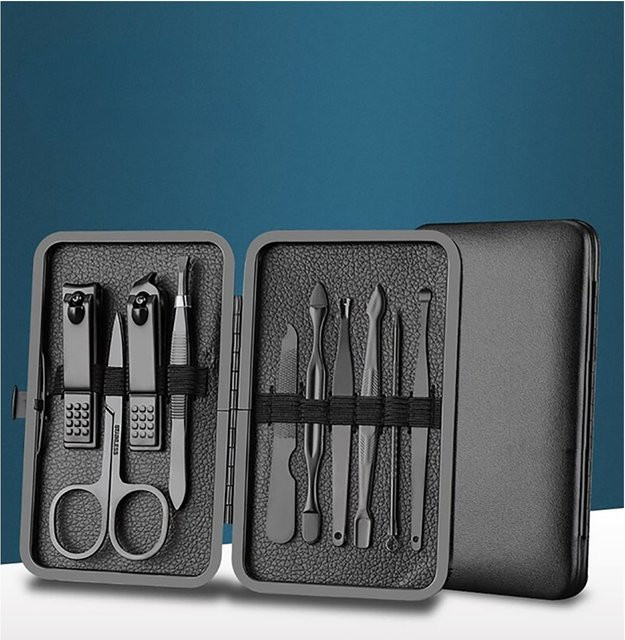 TPFBeauty Maniküre- & Pediküre-Set 10-teilig, Blau, Unisex - Bild 1
