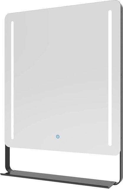 Aquabatos LED Badspiegel mit Ablage, dimmbar, Kaltweiß 6400K, B: 60 cm, H: 80 cm - Bild 1