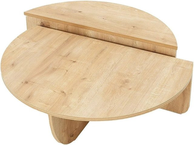 Couchtisch Aloeva von Vente-unique in Beige mit einer Breite von 90 cm - Bild 1