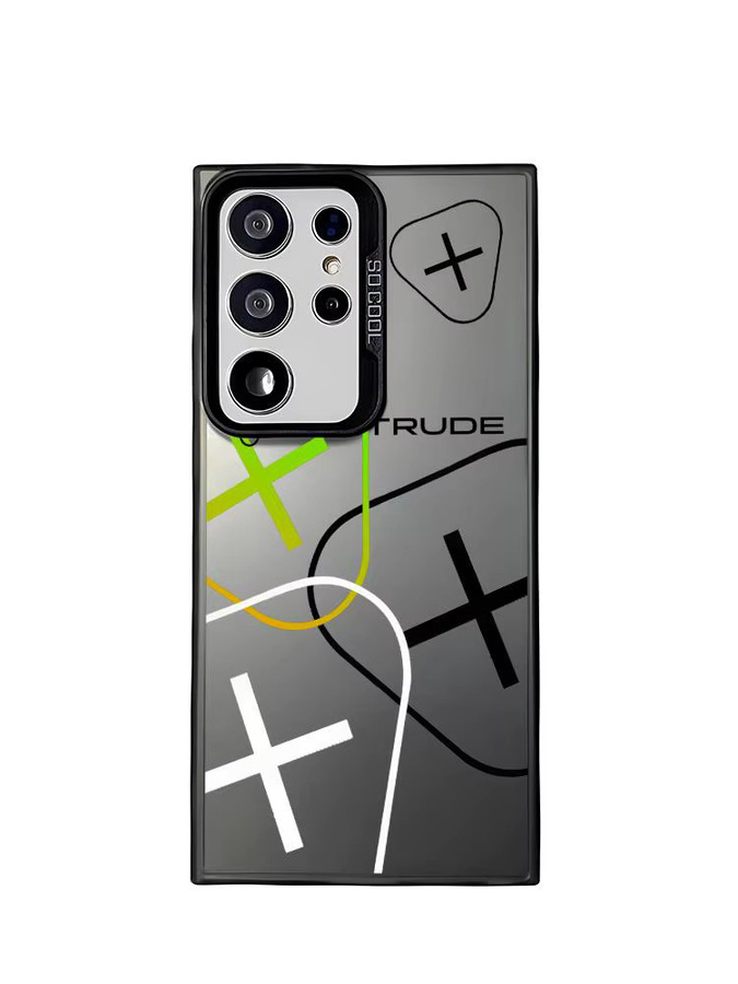 Schöne Mode G-Gertrudes Silikon Handyhülle für Samsung Galaxy S25 Edge, S24, S23 und S22 Ultra in Bunt und Silber - Bild 4