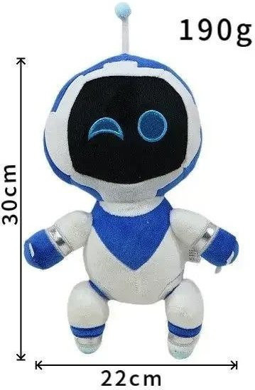 Bliboli Astro Bot Plüschtier, Plüsch / Textil, Weiß, Blau - Bild 1