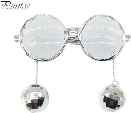Puntos Party Time Sonnenbrille, Kunststoff, Vollrand, Rund, Weiß, Unisex - Bild 1