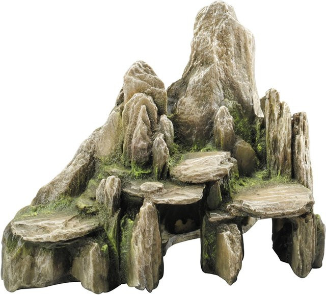 Aqua Della Deko Stein mit Moosgrün in Grün, Höhe: 19 cm - Bild 1