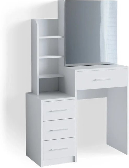 Vicco Schminktisch Conrada Weiß B: 132 cm, H: 80 cm, T: 36 cm - Bild 2