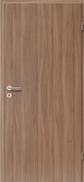 Zimmertür GetaDoor CPL Nussbaum Holznachbildung, Farbe Braun, B: 86 cm, H: 198,5 cm, Anschlag Rechts - Bild 1