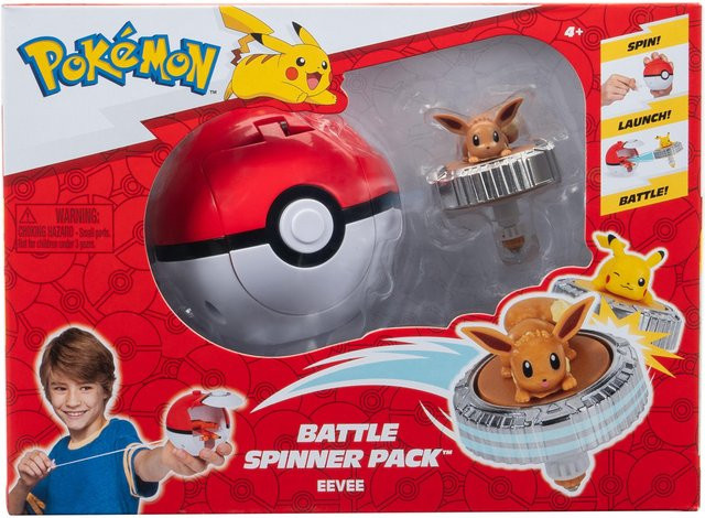 Pokémon Battle Spinner Evoli Pokéball, Spielfigur, ab 4 Jahren - Bild 1