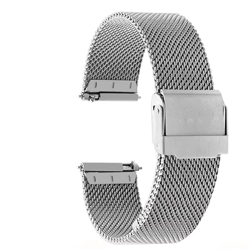 Uhrenarmband Milanaise, Edelstahl, Silber, Unisex - Bild 7