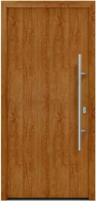 EcoStar Haustür Isopro IP 010 Golden Oak, Farbe: Braun/Gold, B: 110 cm, H: 210 cm, DIN Rechts - Bild 1