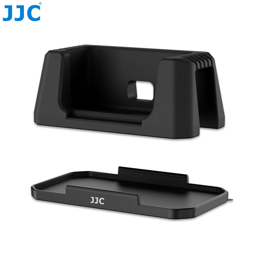 JJC Silikon-Standfuß für DJI Osmo 360 in Schwarz, rutschfester Desktop-Tischständer und Autohalterung - Bild 6