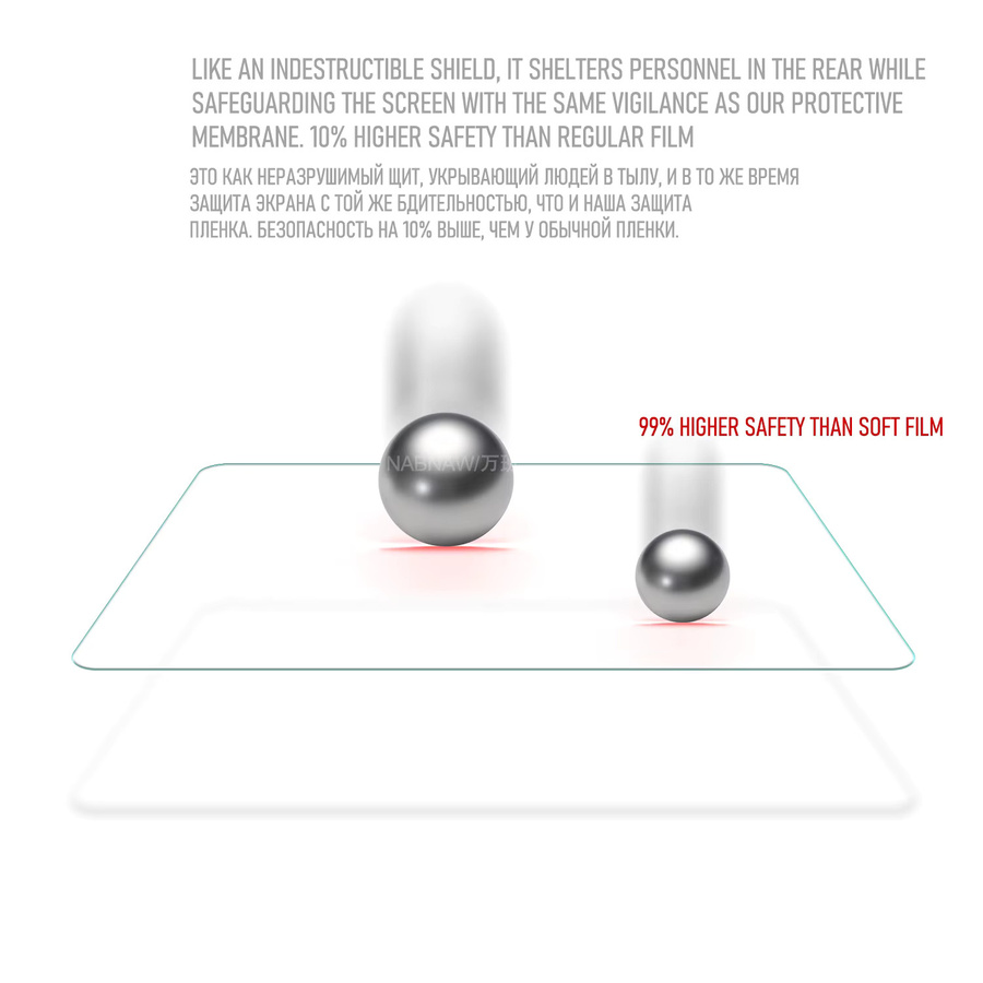 Xiaomi POCO Pad X1 Displayschutzfolie aus gehärtetem Glas, transparent, 2 Stück - Bild 2