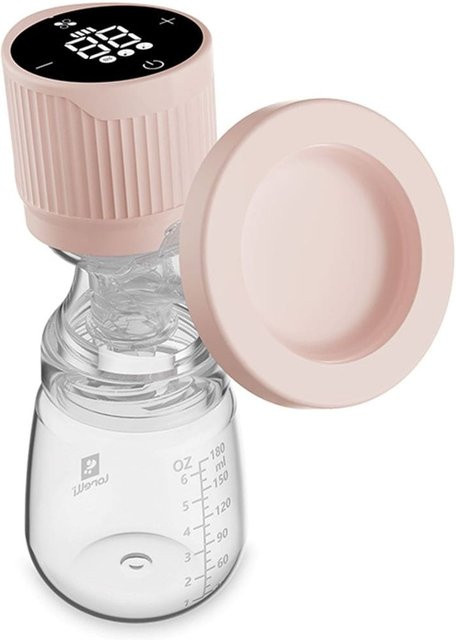 Lorelli elektrische Milchpumpe in Lila und Rosa mit LED-Anzeige, Timer und 3 Modi, 180 ml - Bild 1