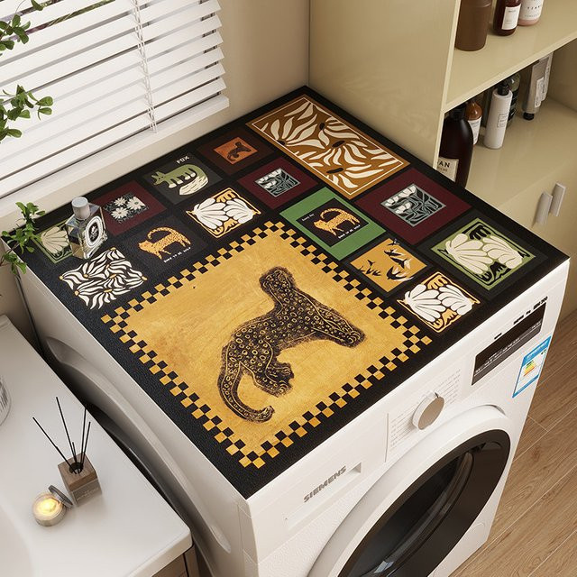 Siemens Waschmaschinen-Abdeckmatte im chinesischen Stil, wasserabsorbierend und schmutzabweisend, Multicolor - Bild 1