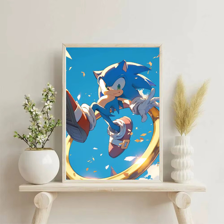 Sonic S Poster von Game Characters, selbstklebend und wasserfest, mehrfarbig, rechteckig - Bild 4