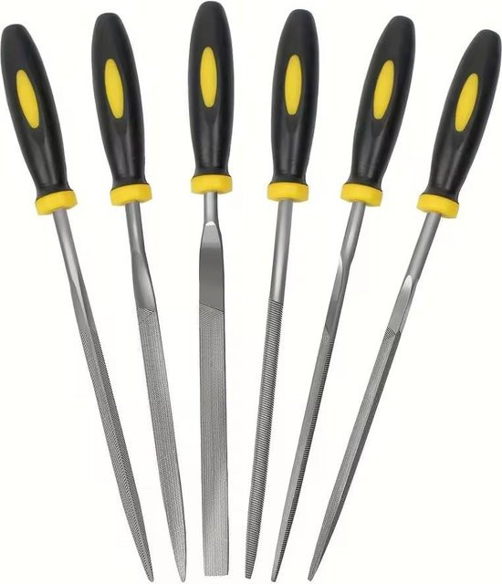 WIKHOSTAR Premium Nadelfeilensatz aus Kohlenstoffstahl in Grau, 150 mm - Bild 1