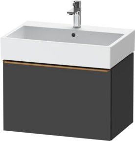 Duravit Waschtischunterschrank D-Neo, wandhängend, Grau matt, B: 68,4 cm, T: 44,2 cm, H: 44,0 cm - Bild 1