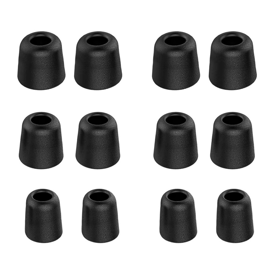 KZ Ohrstöpsel aus Memory-Schaum und Silikon für In-Ear-Kopfhörer, geräuschisolierend, in Schwarz oder Rot, S/M/L - Bild 4