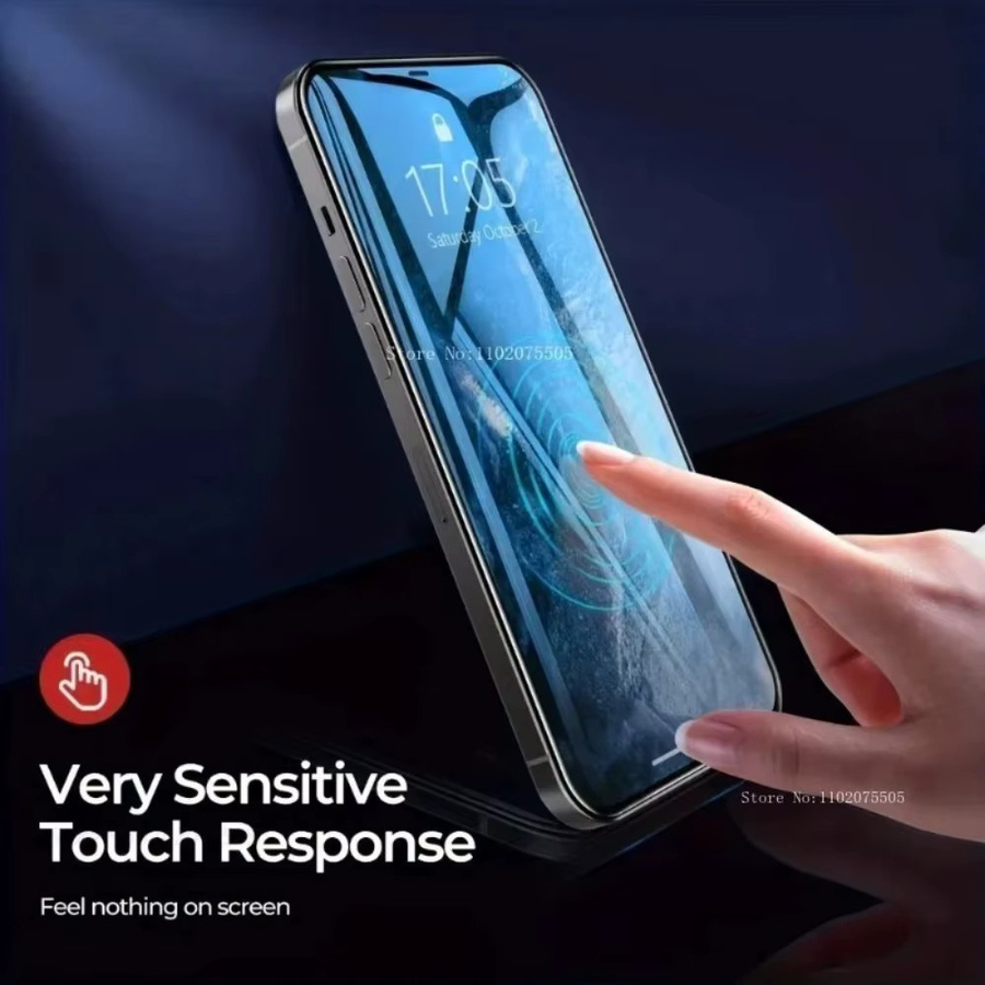 5 Stück Displayschutzfolien aus gehärtetem Glas für iPhone 12 bis iPhone 17 Pro Max mit Black Edge in Schwarz und Transparent - Bild 2
