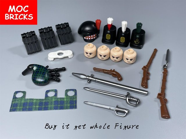 Yiran toy MOC Britische Armee Napoleonische Kriege Figur, Bausteine, ab 6 Jahren - Bild 1