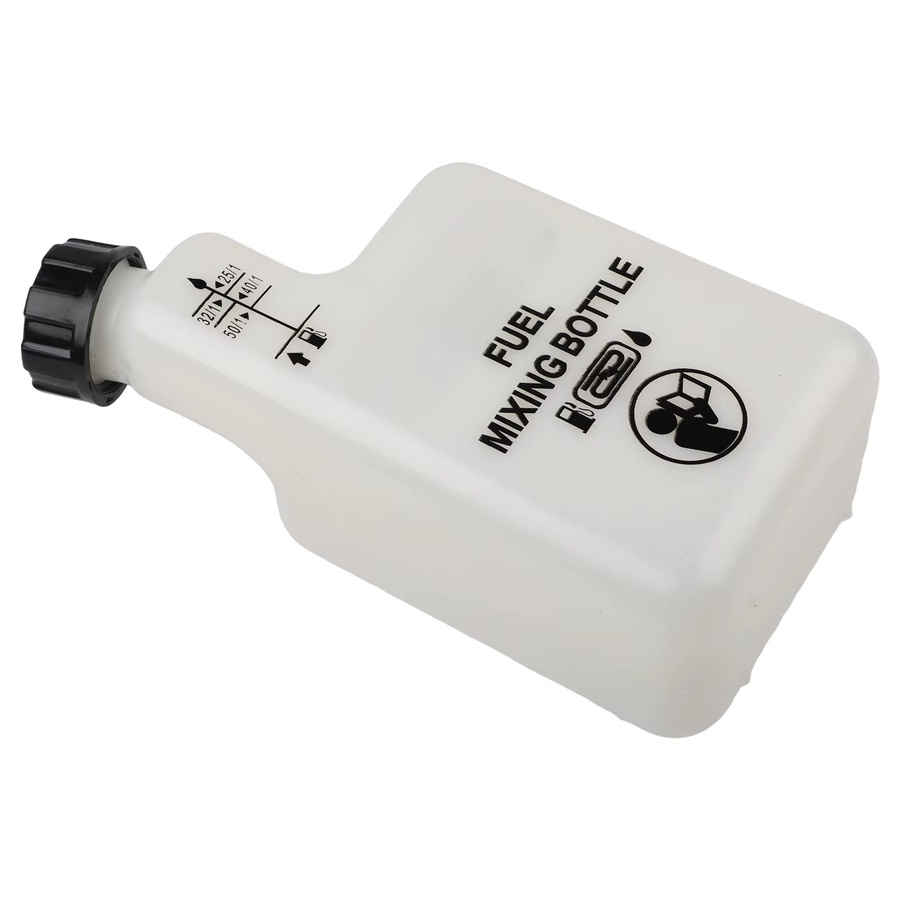 VIBRATITE Heizöl-Mischflasche für 2-Takt-Gartengeräte wie Kettensägen und Trimmer, 1 l, Weiß - Bild 2