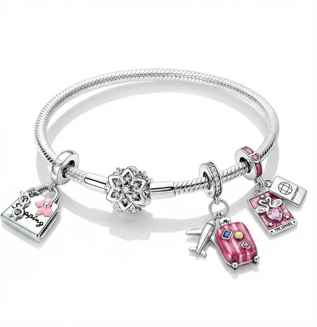 Baocaro Charms-Anhänger 925 Sterlingsilber, Zirkonia, Damen - Bild 1