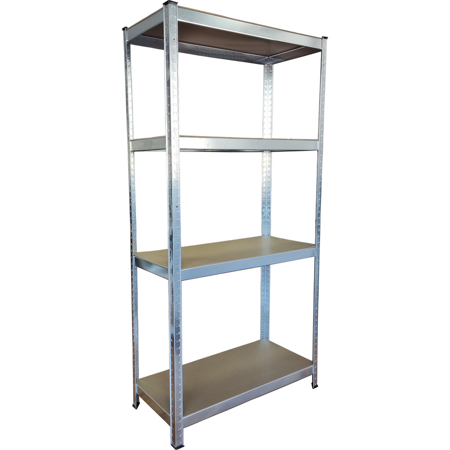 pro-bau-tec Schwerlastregal Basis in Silber und Braun, H x B x T: 150 x 75 x 30 cm, max. Tragkraft: 100 kg - Bild 2