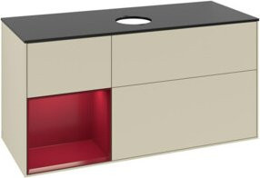 V&B Waschtischunterschrank Finion in Silbergrau lackiert, Breite: 120 cm, Tiefe: 50,1 cm, Höhe: 50,1 cm - Bild 1