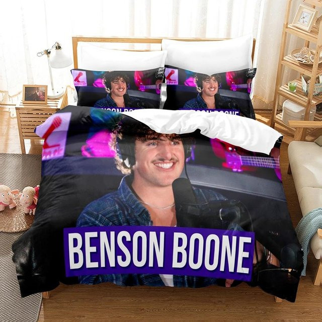 Benson Boone Bettwäsche Set aus Mikrofaser, Mehrfarbig, B/H: 140 x 200 cm - Bild 1
