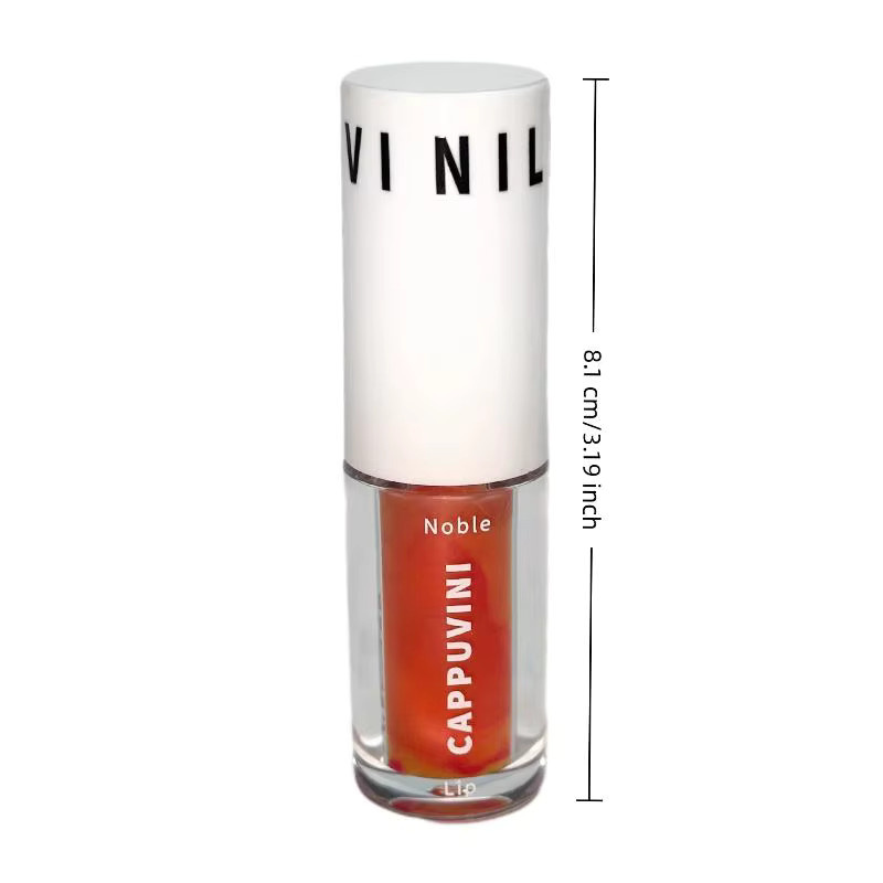 Cappuvini Lipgloss, Grau-Violett, Glänzend, Lippenöl - Bild 4
