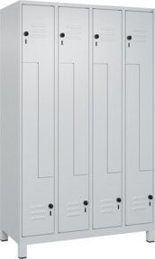 C+P Z-Spind Classic PLUS mit 8 Fächern, Grau, B/H/T: 120 x 195 x 50 cm - Bild 1