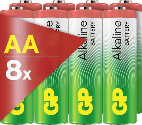 GP Alkaline AA Batterien 1,5V Mignon, 8 Stück - Bild 1