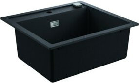 Grohe Komposit-Einbauspüle K700 60-C aus Granitkomposit mit 1 Becken in Grau Schwarz B/T: 56 x 51 cm - Bild 1