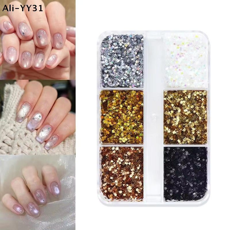 KuZHEN Nagelglitter, Stern-Design, Glänzend - Bild 3