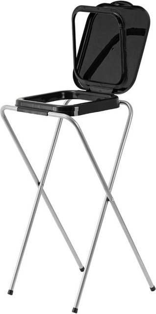ECHTWERK Müllsackständer mit Klappdeckel, 100 l, schwarz, B/T/H: 36 x 38 x 75 cm - Bild 1