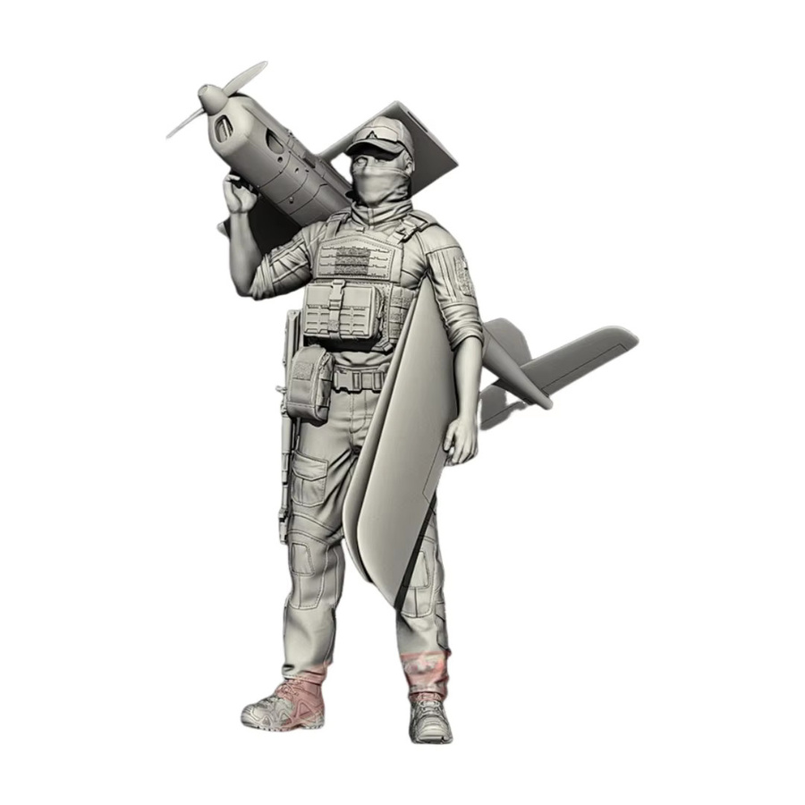 GK Russischer Drohnentechniker, Resin-Soldatenmodell, 1/16, unmontierter und unbemalter Bausatz - Bild 2