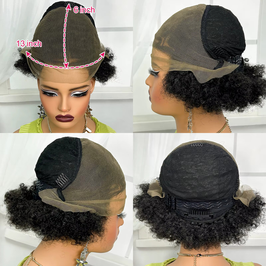 Alice Spring Lace Front Braids Perücke, Afro Curly, Damen - Bild 3