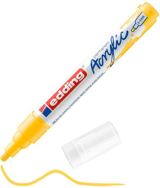 edding 5100 Acrylmarker in Verkehrsgelb für permanente Markierungen - Bild 1