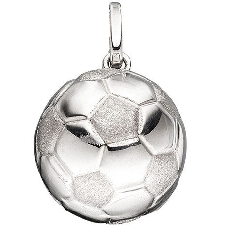 Colkid Kinder Anhänger Fußball, 925 Silber, rhodiniert, mattiert - Bild 1