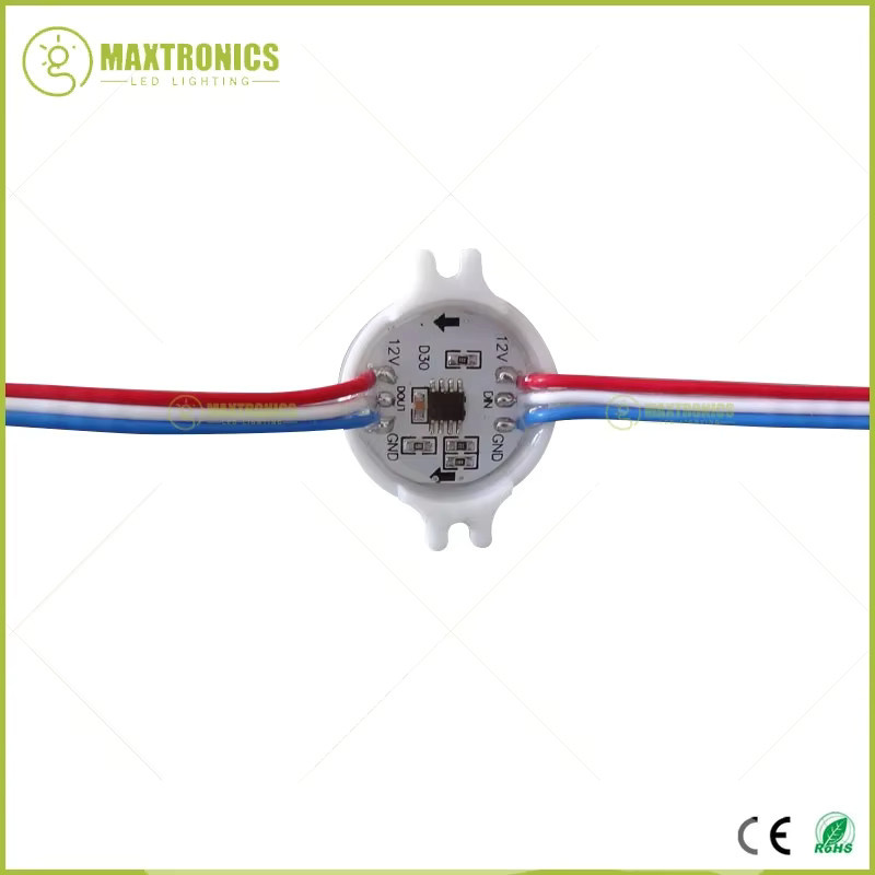20er Set WS2811 Diffuse LED Pixel Module RGB 5050 Multicolour IP68 DC12V mit 3 LEDs pro Modul - Bild 4