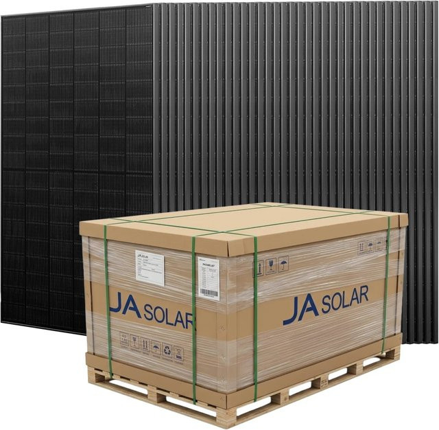 JA Solar JAM60D41 LB Bifazial Glas-Glas Solarpanel 500W Monokristallin Full Black - Bild 1