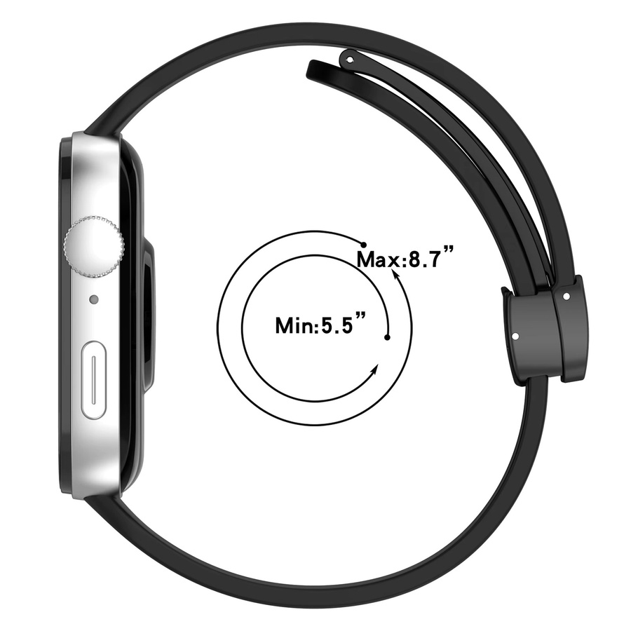 LCAPLE Uhrenarmband für Huawei Uhr Fit 3, Silikon, Schwarz, Unisex - Bild 3