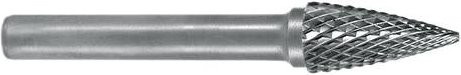 Exact 72382 Frässtift Hartmetall Spitzbogen in Silber, Länge: 58 mm, Schaftdurchmesser: 6 mm - Bild 1