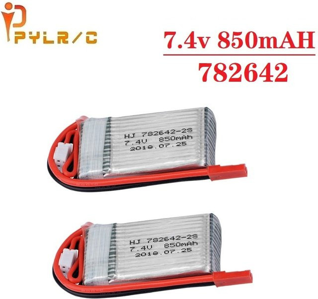 WLtoys Lipo-Akku 7,4 V 850 mAh für RC Drone Quadcopter und Hubschrauber Ersatzteile - Bild 1