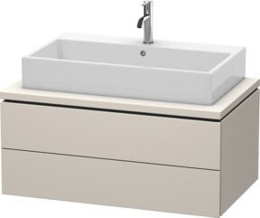 Duravit Waschtischunterschrank L-Cube in Tau Matt mit 2 Schubladen, B/T/H: 92 x 54,7 x 40 cm - Bild 1