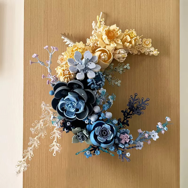 FINGERROCK Ewige Mond Blumen Bausteine DIY Rose Bouquet Wanddekoration Multicolor - Bild 6