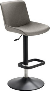 Mayer Sitzmöbel Barhocker 1235G in Braun, höhenverstellbar mit Kunstleder und Metallgestell, Breite: 44 cm - Bild 1