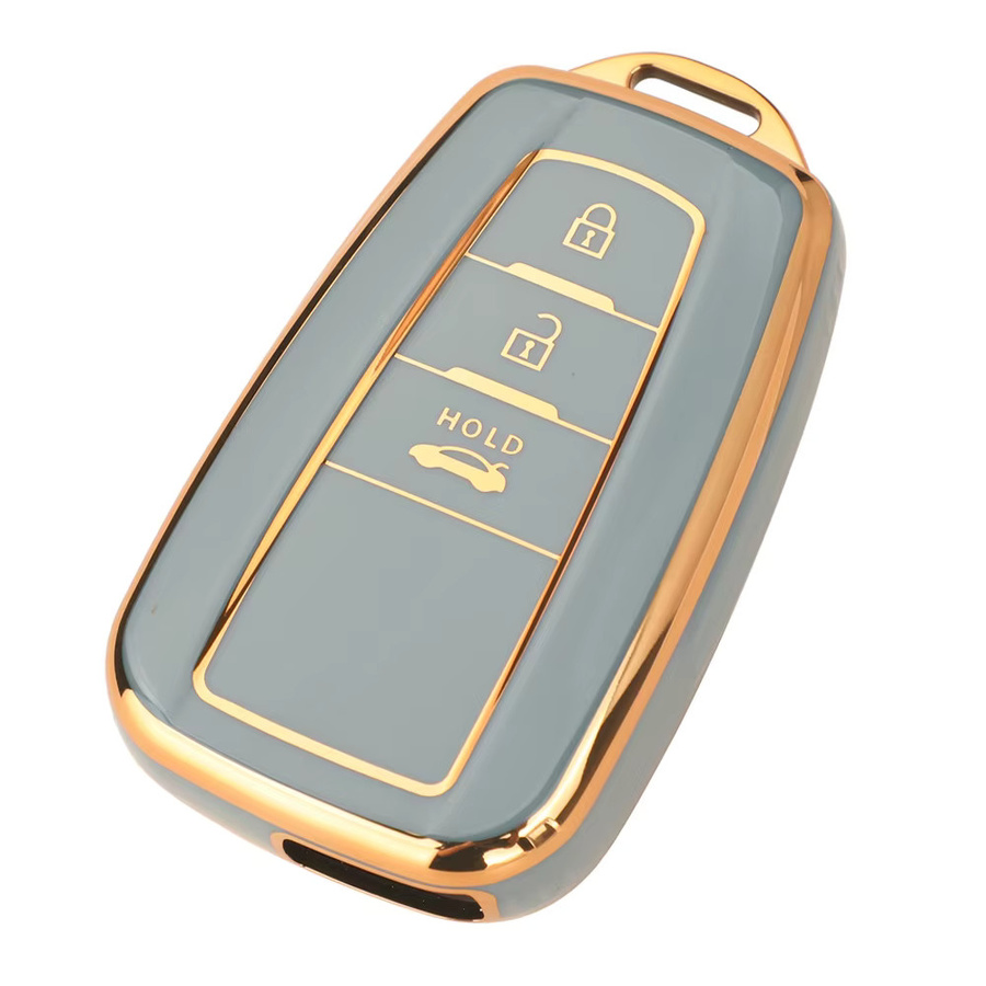 Jingyuqin TPU Auto Schlüsselhülle für Toyota RAV4 2018, Camry 2012-2016 und C-HR, Smart Key Case mit 2 Tasten - Bild 2