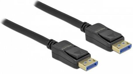 Delock DisplayPort Anschlusskabel Schwarz 1 m mit 10K UHD und vergoldeten Steckkontakten - Bild 1