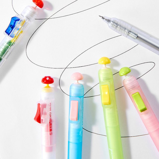 CHENJ Gel Pen Relax Switch mit 0,5 mm Spitze als Anti-Angst Fidget Clicker für Schule und Büro in Multicolour - Bild 1